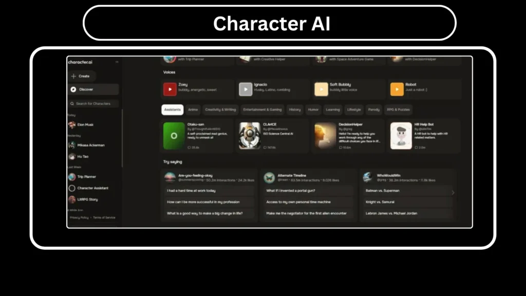 Character.AI FAQs – Complete 2025 Guide 1 Character.AI